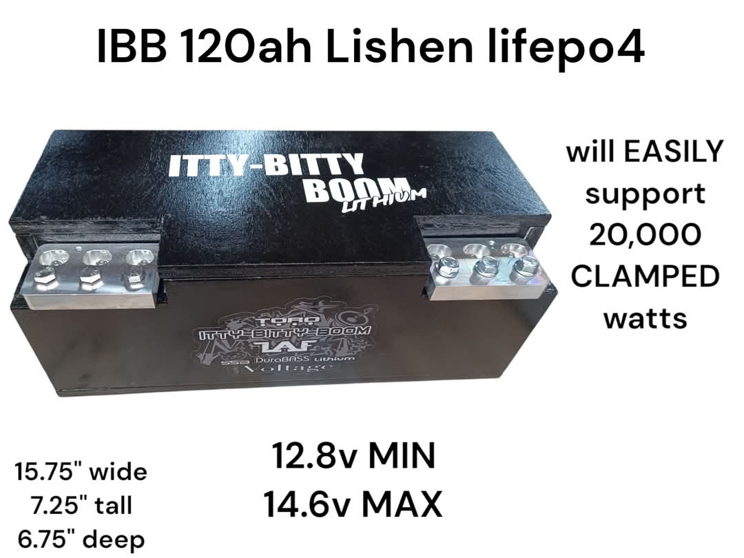 IBB 120AH LISHEN Lifepo4
