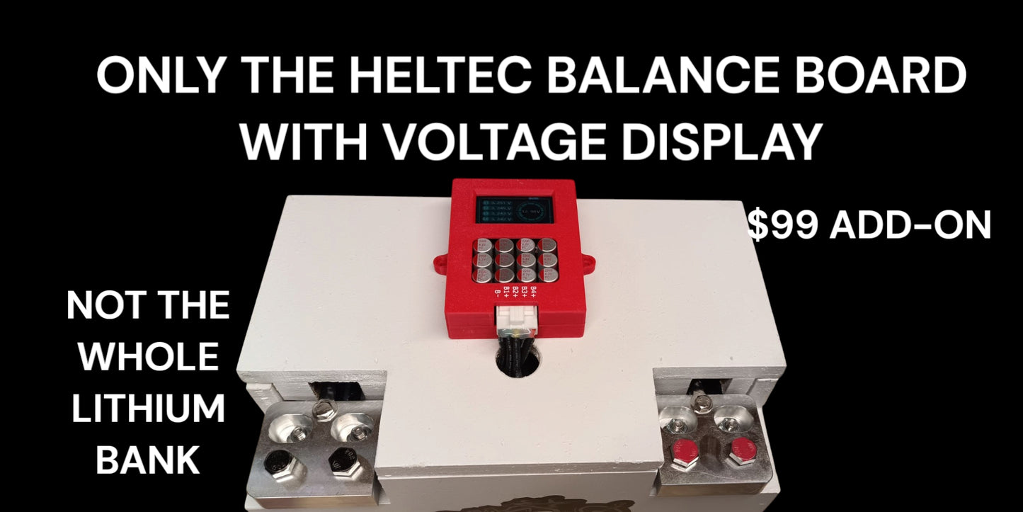 HELTEC BALANCE RED BOARD WITH VOLTAGE DISPLAY